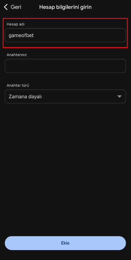 ✍️ Adım 3 :